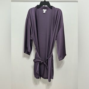 Forever 21 satin robe in purple